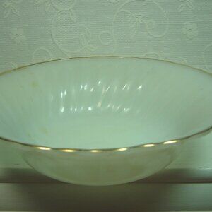 Anchor Hocking Fire King milk glass serving bowl--8 1/2" diameter